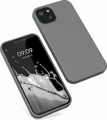 KWmobile Rubberized Silicone Back Cover Titanium Grey (iPhone 13)