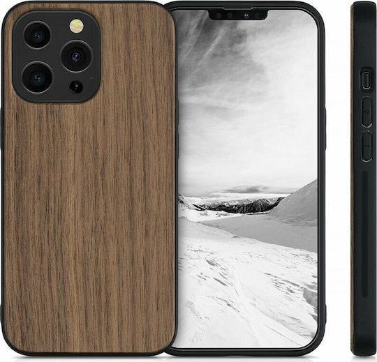 KWmobile Back Cover Wooden Dark Brown (iPhone 13 Pro)