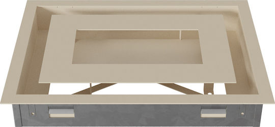 Kratki Ορθογώνια Περσίδα Τζακιού 30x22cm Μπεζ