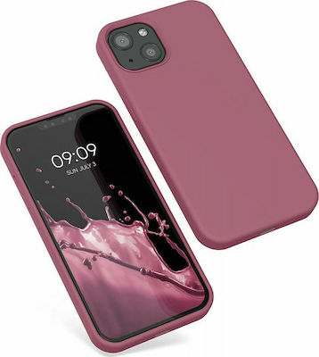 KWmobile Rubberized Silicone Back Cover Deep Rusty Rose (iPhone 13)