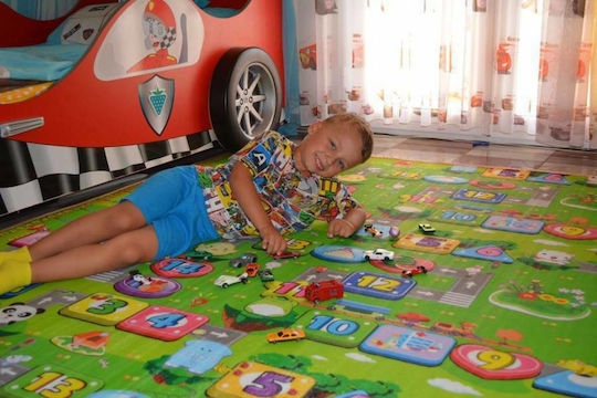 Kids Synthetic Activity Mat Farm - Road 180x230cm