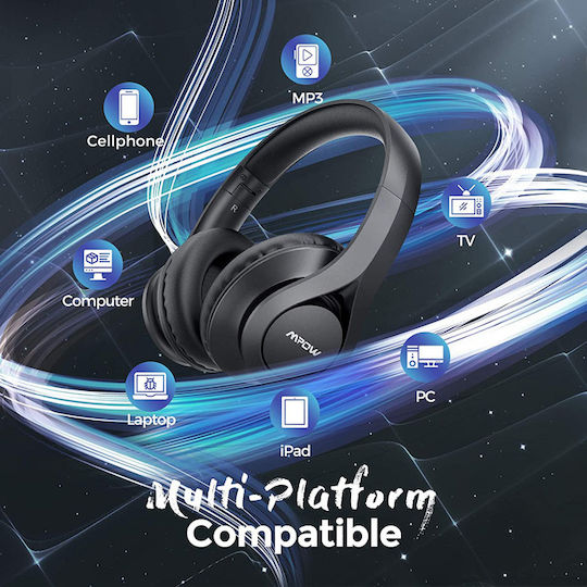 059 Pro/Lite Ασύρματα / Ενσύρματα Over Ear Ακουστικά Μαύρα