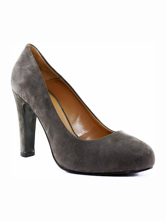 Fardoulis Suede Gray Heels 3201