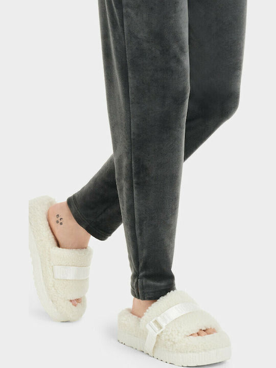 UGG Χειμερινό Γυναικείο Παντελόνι Πιτζάμας Μαύρο Haydn