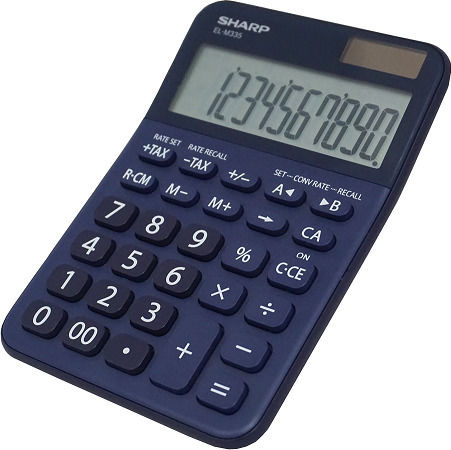 Sharp EL-M335 Calculator 10 Cifre în Culoarea Albastru 1buc
