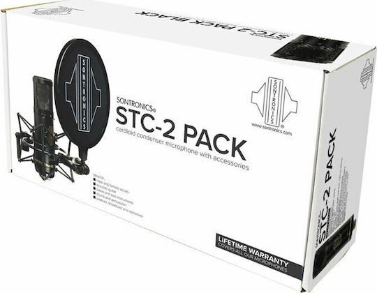 Sontronics STC 2 Condenser Microphone XLR Shock Mounted for Vocals Pack