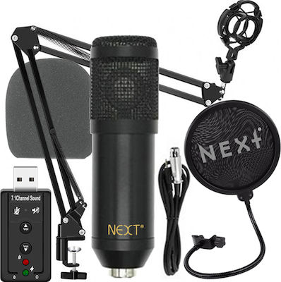 Next Condenser (Large Diaphragm) XLR Microphone Shock Mount Kit Shock Mounted/Clip On Mounting