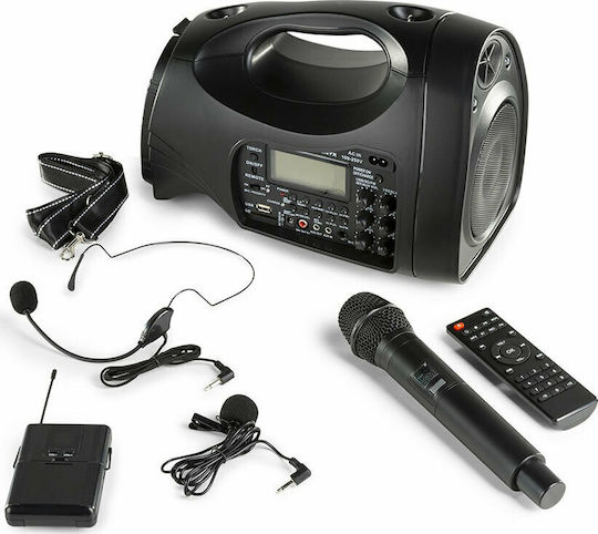 ST016 178.872 Αυτοενισχυόμενο Ηχείο PA 130W με Woofer 6.5" 32x18x21.5εκ.