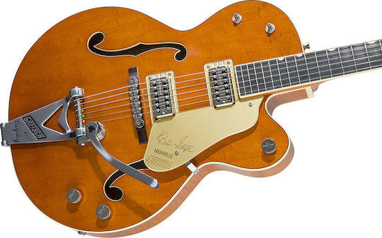 Gretsch G6120T-BSSMK 59 Ηλεκτρική Κιθάρα Semiacoustic με HH Διάταξη Μαγνητών Πορτοκαλί με Θήκη