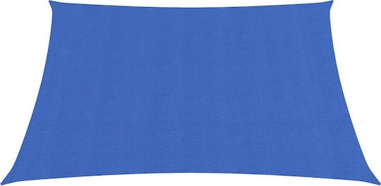 vidaXL Правоъгълно синьо платно за сянка от HDPE 160 гр/м² Триъгълник Shade Sail Син 2.5x2x2.5m 160гр/кв.м