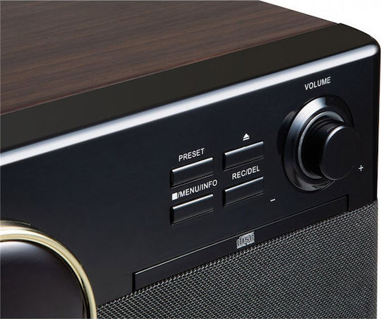Technaxx TX-137 Πικάπ με Προενίσχυση και Ενσωματωμένα Ηχεία Καφέ