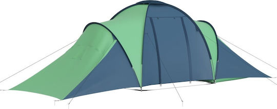 vidaXL Summer Camping Tent Tunnel with Double Cloth for 6 People 576x235x150cm