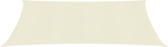 vidaXL Rectangular Shade Sail Beige With Hoop 5x8m 160gr/m² made of HDPE 160 g/m²