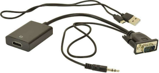 AvLink Конвертор VGA мъжки към HDMI женски 1 брой 122.423UK