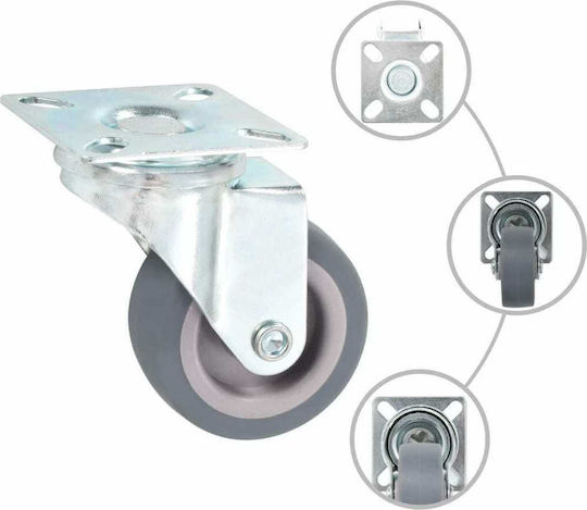 vidaXL 277817 Rotating Wheels from Rubber 12 Pieces 50mm
