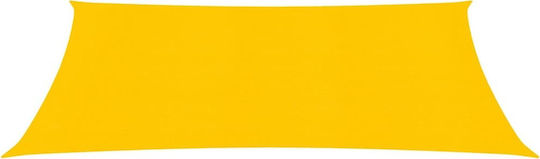 vidaXL Shade Cloth Yellow From HDPE Rectangular Shade Sail Yellow 3x5m 160gr/m²