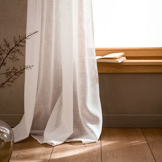 Gofis Home Κουρτίνα με Τρουκς Combe 502 05 Off White 200x275εκ.