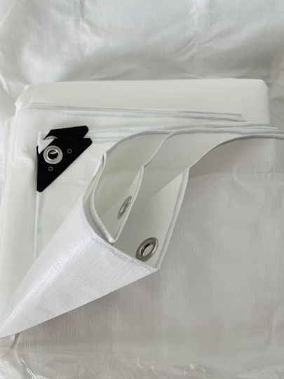 Dalimond Waterproof Tarpaulin 250gr/m² 6x8m. Heavy Duty White
