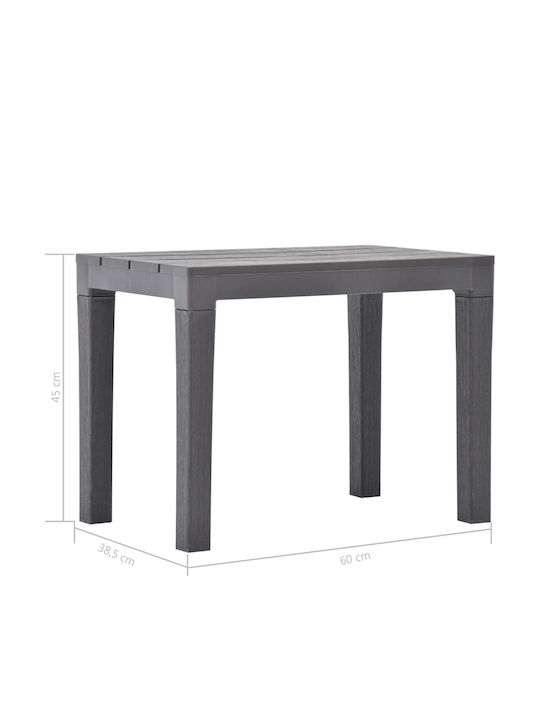 Bench Outdoor Plastic 60x38.5x45cm