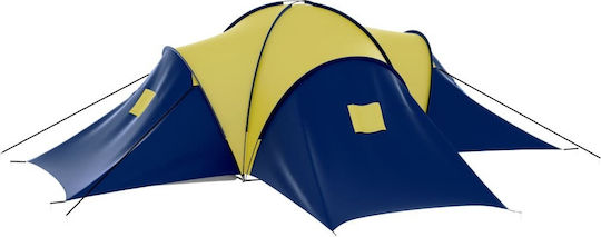 vidaXL Summer Camping Tunnel Tent for 9 People 570x385x170cm