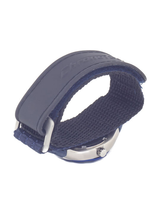 Chronotech Watch with Navy Blue Fabric Strap