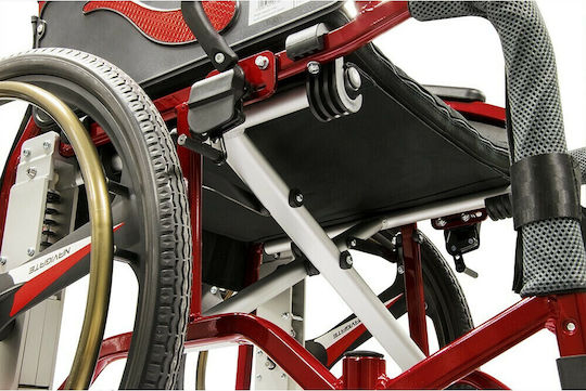 Vita Orthopaedics V Active 09-2-186 Αναπηρικό Αμαξίδιο Πτυσσόμενο Ελαφρού Τύπου 46cm 09-2-186 Κόκκινο
