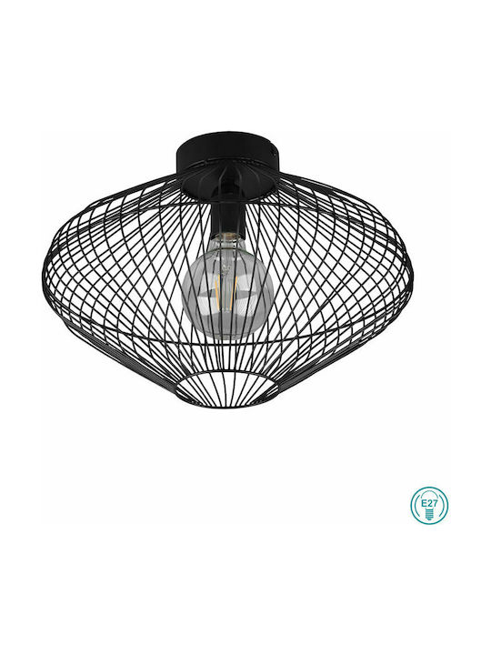 Trio Lighting Cobain Modernă Metalică Plafonieră de tavan cu Dulie E27 28buc Negru