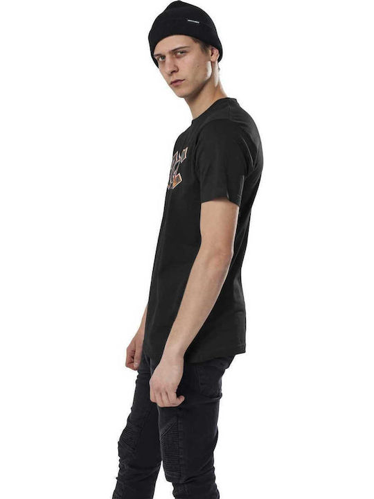 Mister Tee Voltage T-shirt AC/DC Μαύρο Βαμβακερό Mister Tee Voltage T-shirt AC/DC Μαύρο Βαμβακερό