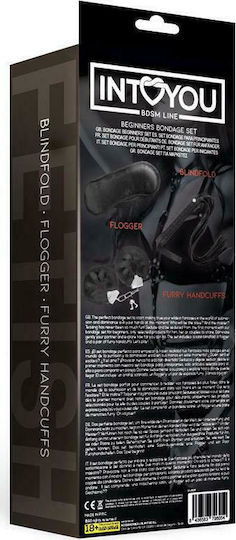 IntoYou BDSM Line Beginners Bondage Set 3 Pieces BDSM Kit in Black Color 3pcs