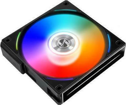 Lian Li UNI Fan AL Gehäuselüfter 120mm mit RGB Beleuchtung und Verbindung 4-Pin PWM 3Stück Schwarz
