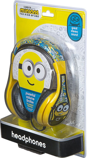 eKids Minions Ενσύρματα Παιδικά On Ear Ακουστικά Κίτρινα / Μαύρα