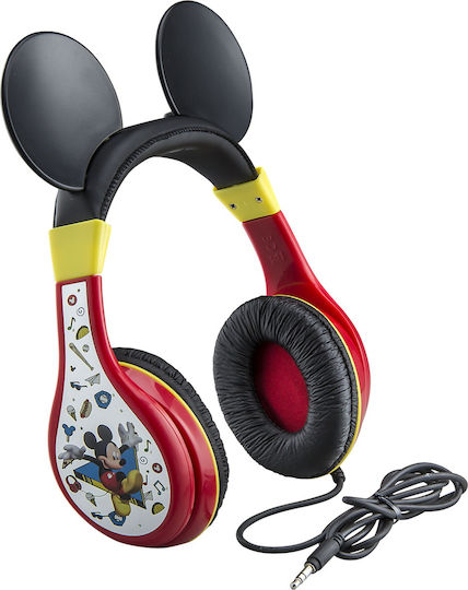 eKids Mickey Mouse Cu fir Pentru copii On Ear Căști Roșii
