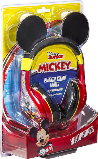 eKids Mickey Mouse Cu fir Pentru copii On Ear Căști Roșii