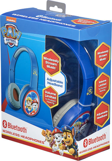 eKids Paw Patrol Wireless / Wired Over Ear Headphones Light Blue