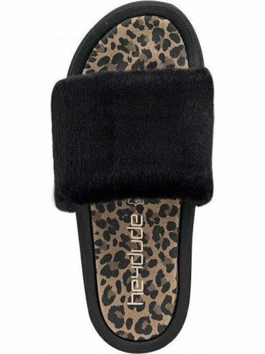 Slides Peggy Black Cheetah