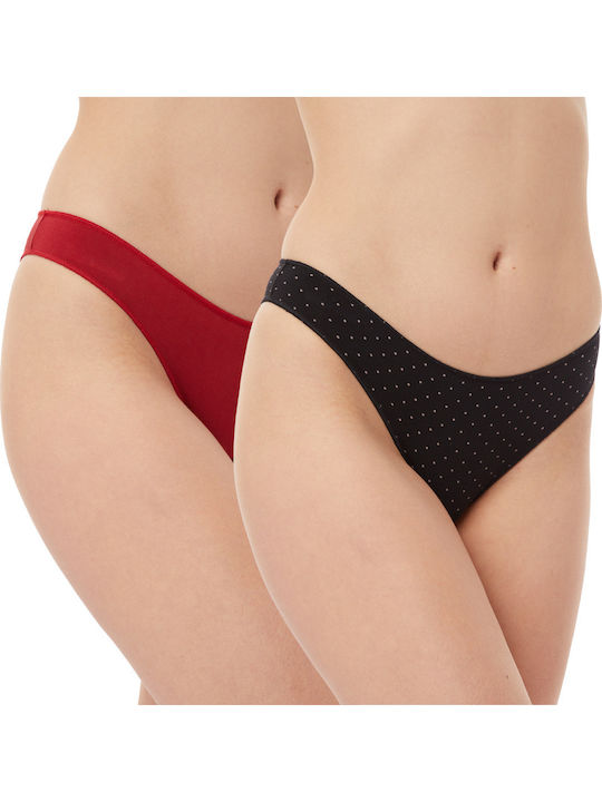 Fimelle Women's Brazil 2Pack Red/Black