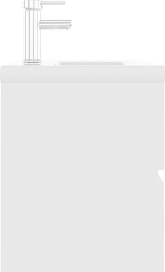 vidaXL Шкаф със Мивка Д60xШ38.5xВ45см Бял