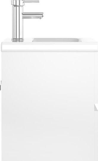 vidaXL Waschtisch mit Waschbecken L41xB38.5xH45cm Weiß