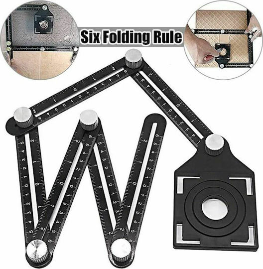 PS-109355 Plastic Folding Ruler Angled