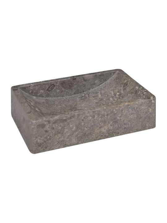 vidaXL Countertop Sink Stone 45x30x12cm Gray