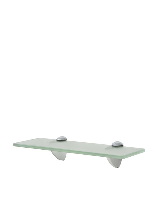 vidaXL 3051510 3051510 Wall Mounted Bathroom Shelf Glass with 2 Shelves 30x10x0.8cm