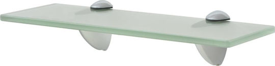 vidaXL An der Wand montiert Badezimmerregal Glas mit 2 Regalböden 30x10x0.8cm Transparent