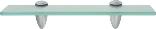 vidaXL An der Wand montiert Badezimmerregal Glas mit 2 Regalböden 30x10x0.8cm Transparent