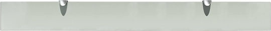vidaXL An der Wand montiert Badezimmerregal Glas 90x10x0.8cm Transparent