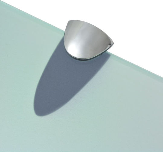 vidaXL Επιτοίχια Ραφιέρα Μπάνιου Γυάλινη 50x10x0.8cm Διάφανη