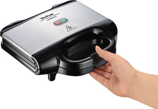 Tefal Ultracompact SM157T Τοστιέρα για 2 Τοστ 700W Inox