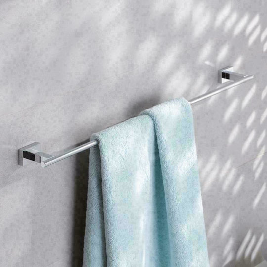 Grohe Cube Single Wall-Mounted Bathroom Rail ​60x60cm Silver