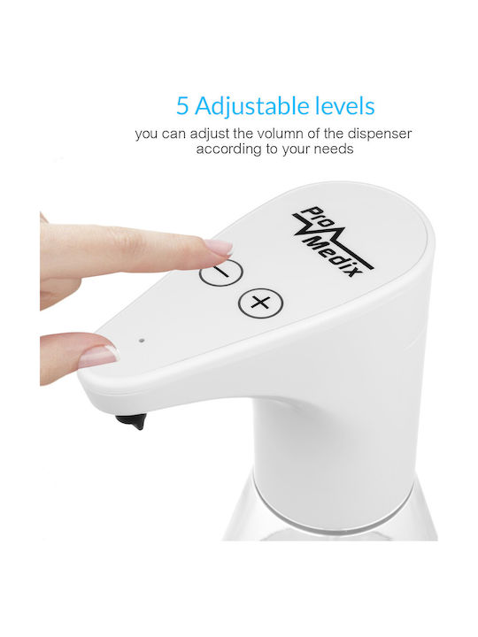 ProMedix PR-530 Επιτραπέζιο Dispenser Πλαστικό με Αυτόματο Διανομέα Διάφανο