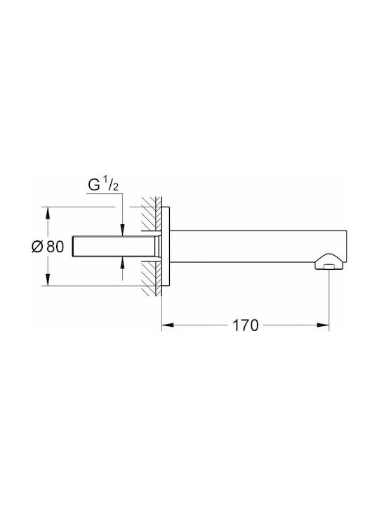 Grohe Concetto Built-In Tap for Bathroom Sink Silver