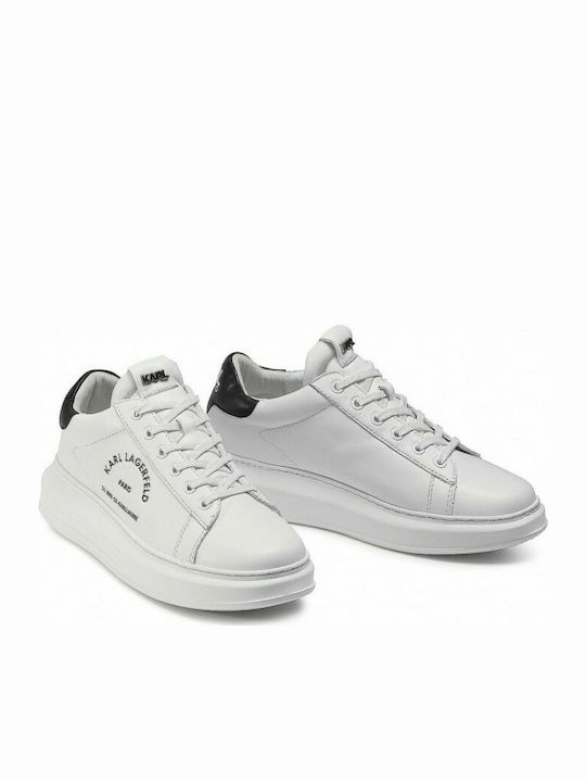 Karl Lagerfeld Ανδρικά Flatforms Sneakers Λευκά